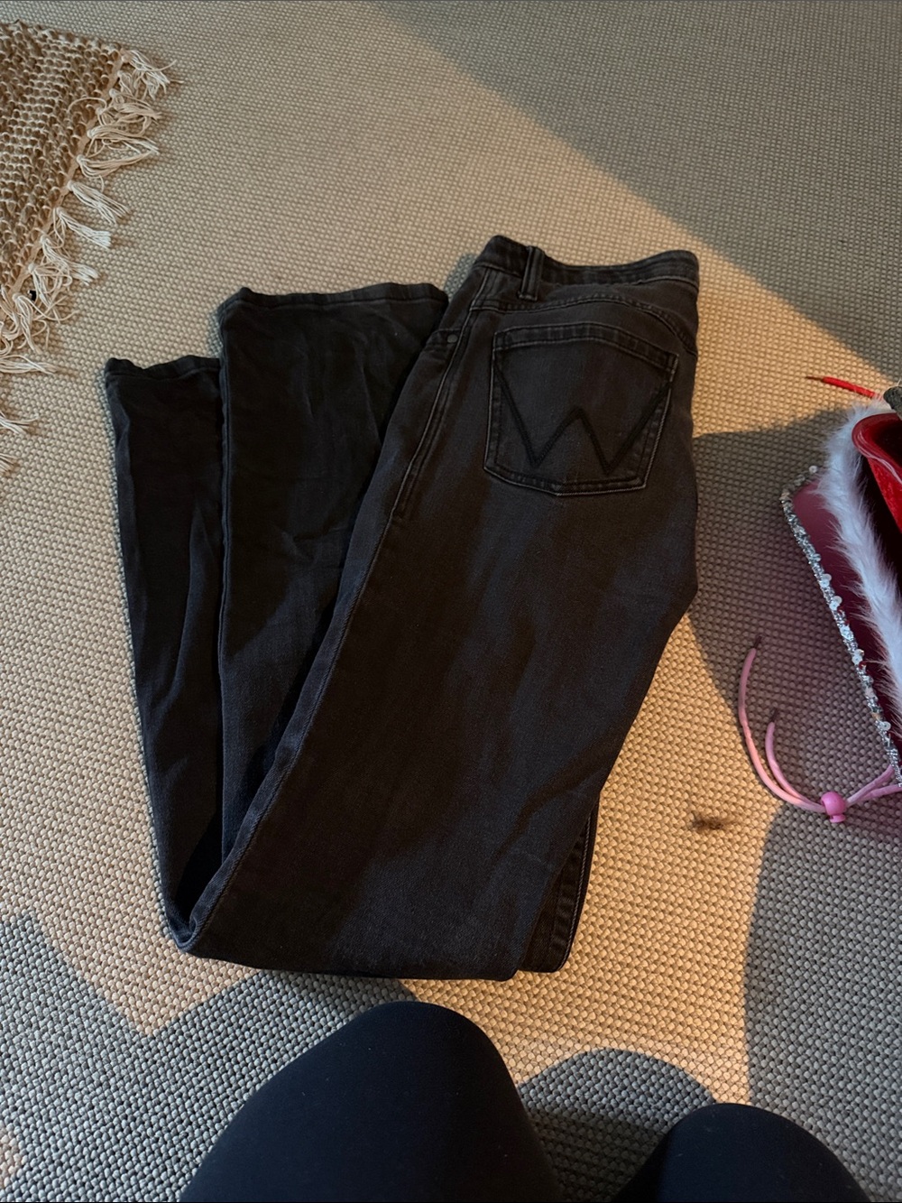 Classic Women's Black High-Rise Jeans Wrangler Bootcut